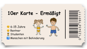 10er Karte Ermäßigt / Kind
